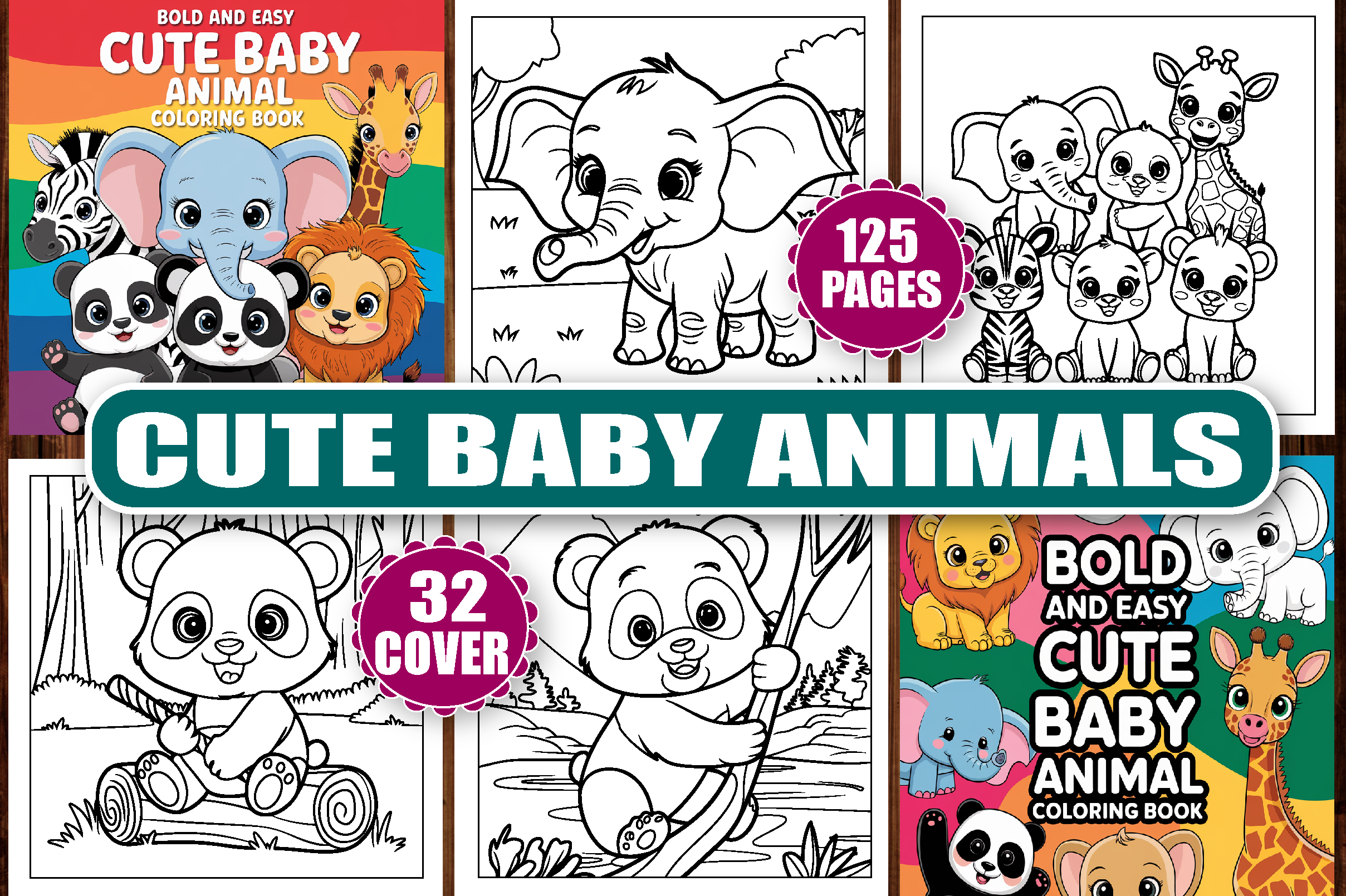 125 Cute Baby Animal Coloring Pages