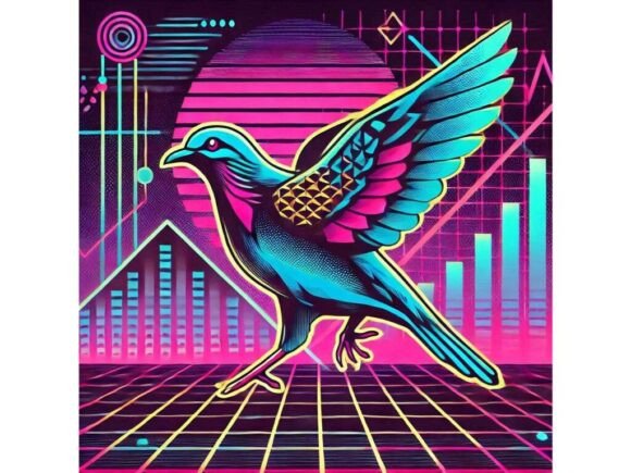 A Retro 80s Synthwave Design Featuring T