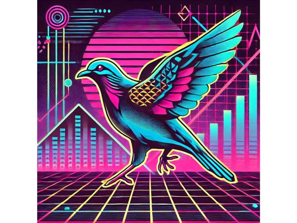 A Retro 80s Synthwave Design Featuring T