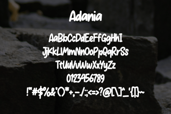Adania Font - Preview 1