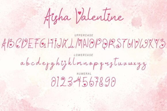 Aisha Valentine Font - Preview 4