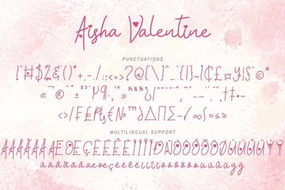 Aisha Valentine Font - Preview 5