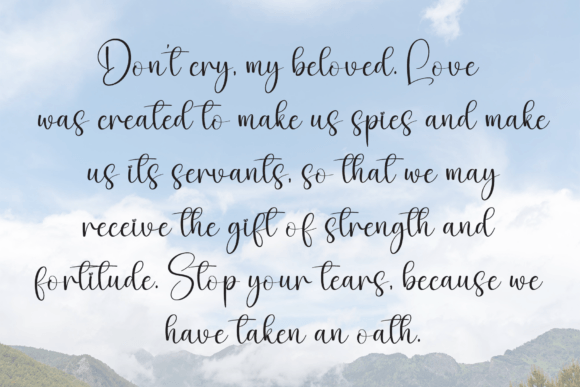 Beautyday Font - Preview 5