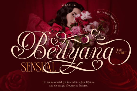 Berlyana Sensual Decorative Font By Burntilldead