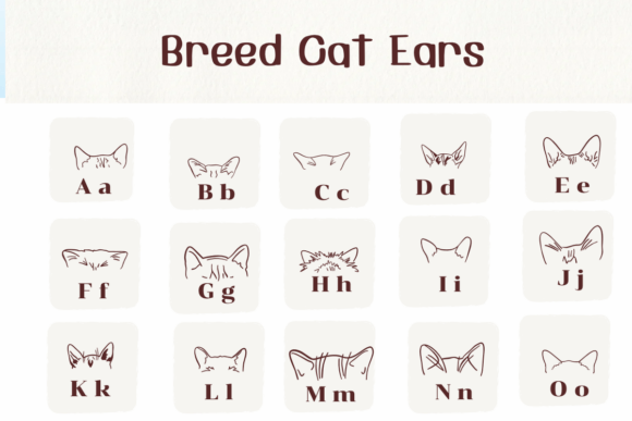 Breed Cat Ears Font - Preview 1
