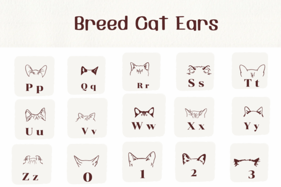 Breed Cat Ears Font - Preview 2