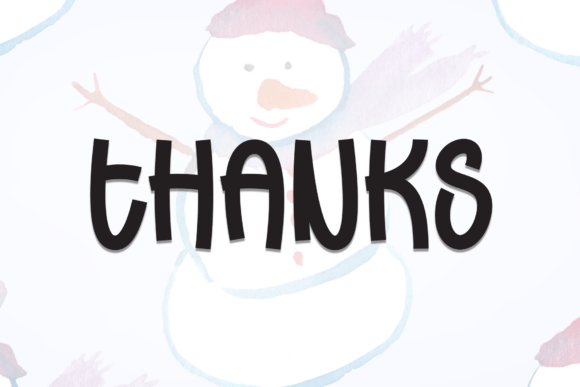 Brush Snowman Font - Preview 6