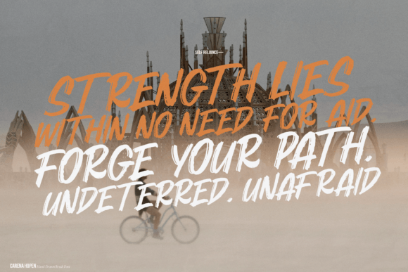 Carena Hopen Font PNG with transparent background - Preview 4