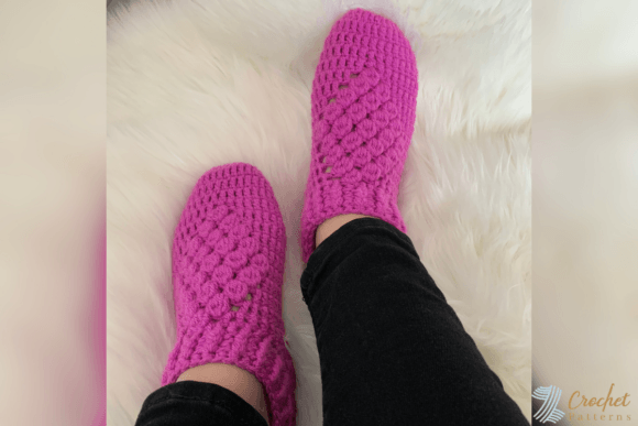 Cluster Slippers Crochet Pattern