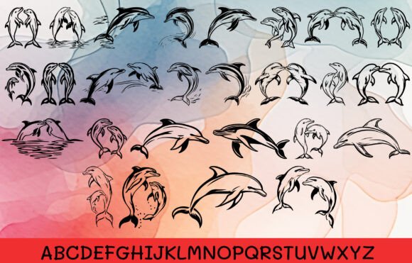 Cute Dolphin Font - Preview 1