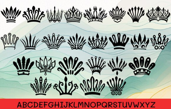 Cute Hawaiian Tribal Crown Font - Preview 1