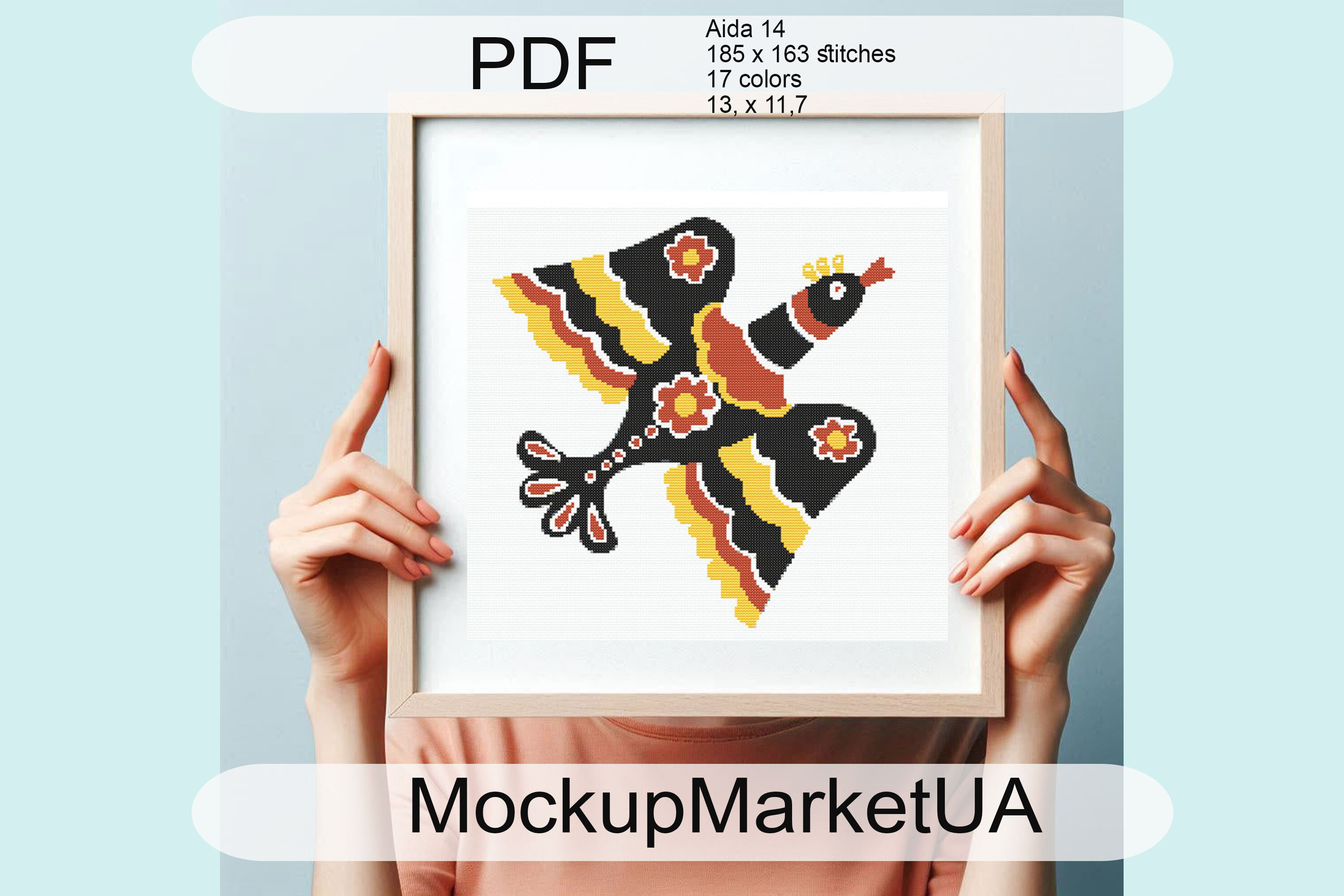 Decorative Birds Cross Stitch Pattern