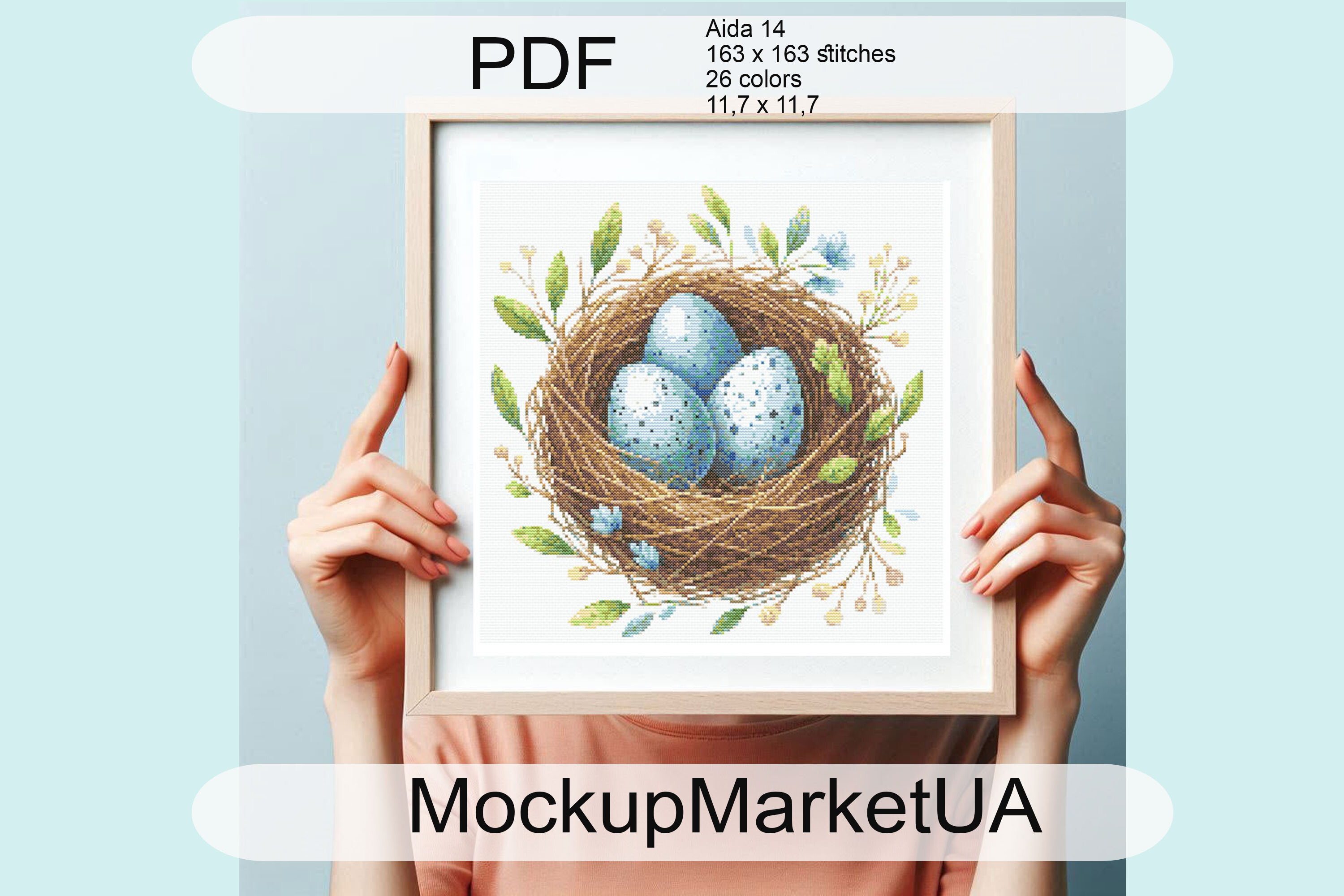 Easter Egg Nest Cross Stitch Patterns