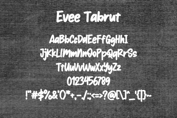 Evee Tabrut Font - Preview 1