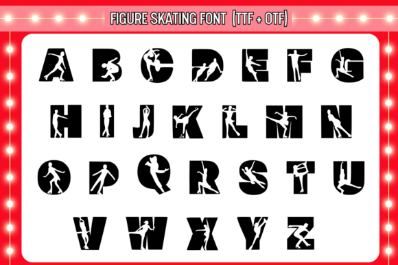 Figure Skating Font - Preview 1