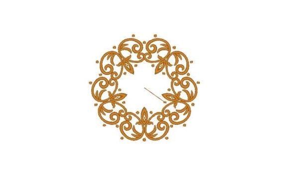 Floral Circle Border