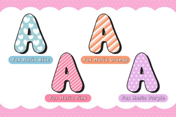 Fox Maria Font PNG with transparent background - Preview 2