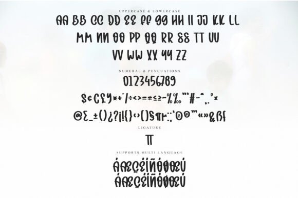 Glitter Handwriting Font PNG with transparent background - Preview 5