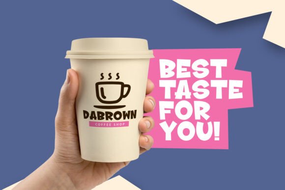 Grow Beige Font PNG with transparent background - Preview 2