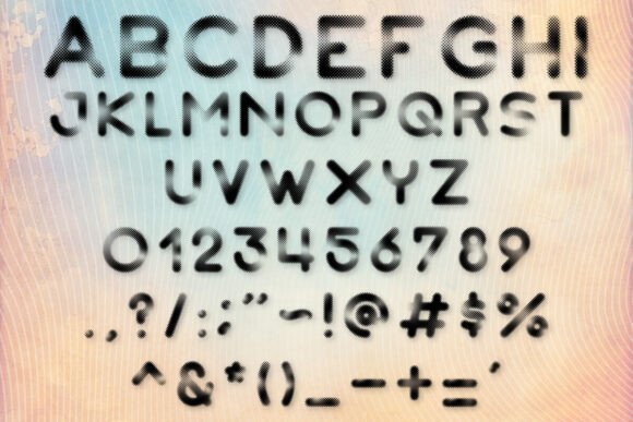 Halftone Font - Preview 2