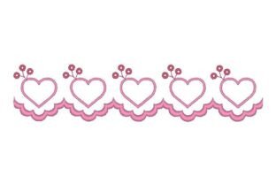 Heart Endless Border · Creative Fabrica