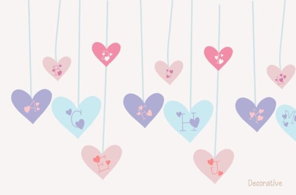 Heartstrings Font PNG with transparent background - Preview 2