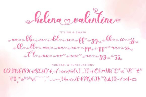 Helena Valentine Font PNG with transparent background - Preview 6
