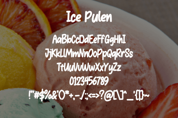 Ice Pulen Font - Preview 1