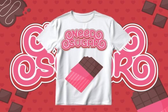 Love Choco Font PNG with transparent background - Preview 3