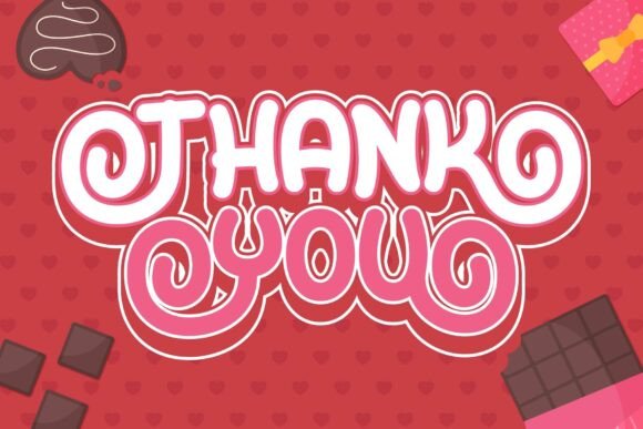 Love Choco Font PNG with transparent background - Preview 5