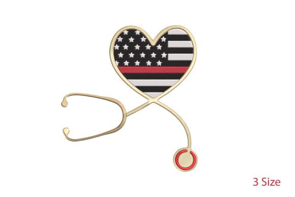 Love Nurse Embroidery Design