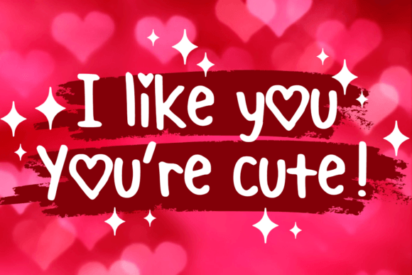 Lovely Handwriting Font PNG with transparent background - Preview 1