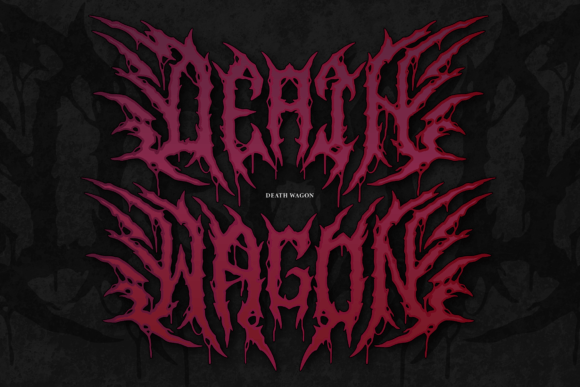 Morbion Necross Font PNG with transparent background - Preview 1