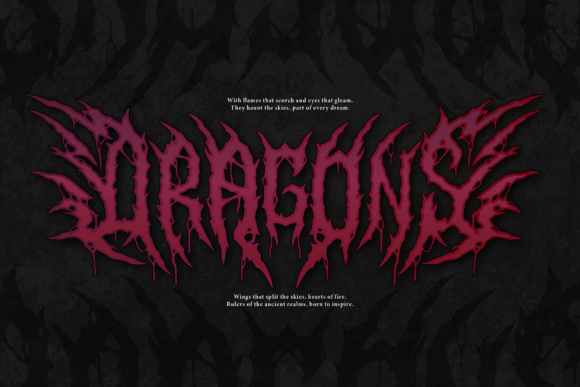 Morbion Necross Font PNG with transparent background - Preview 2