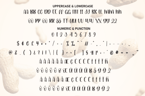 Peanut Shells Font PNG with transparent background - Preview 6