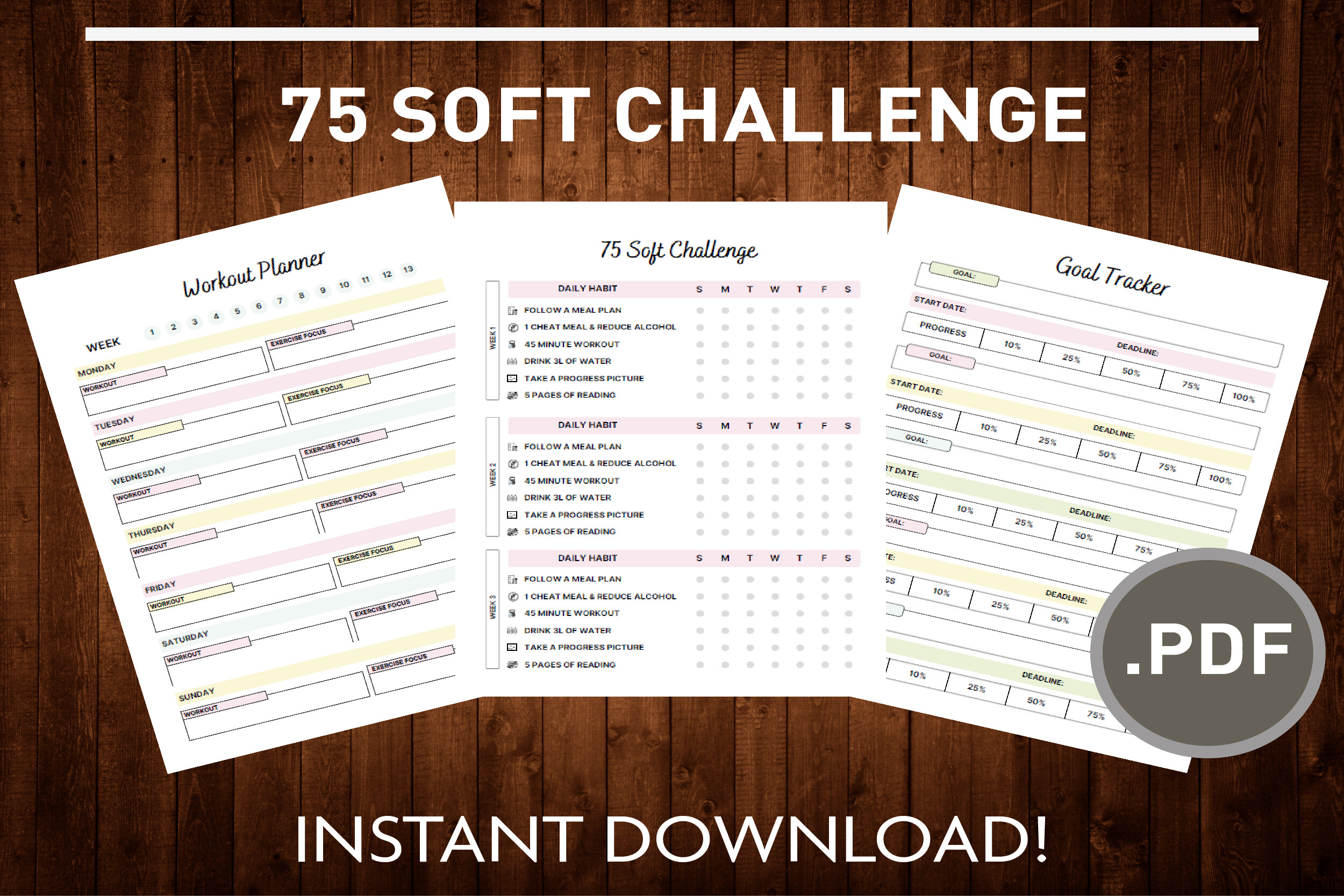 Printable 75 Soft Challenge
