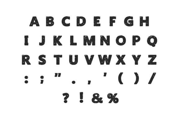 Rubber Rock Font PNG with transparent background - Preview 5