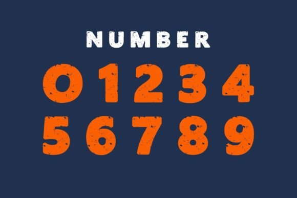 Rubber Rock Font PNG with transparent background - Preview 6