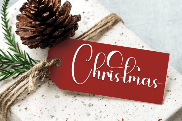 Santa Family Font PNG with transparent background - Preview 4