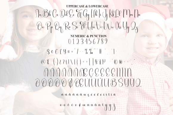 Santa Family Font PNG with transparent background - Preview 6
