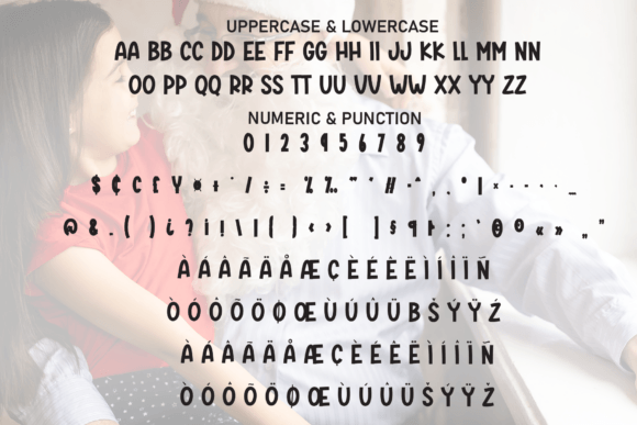 Santa Romantic Font PNG with transparent background - Preview 6