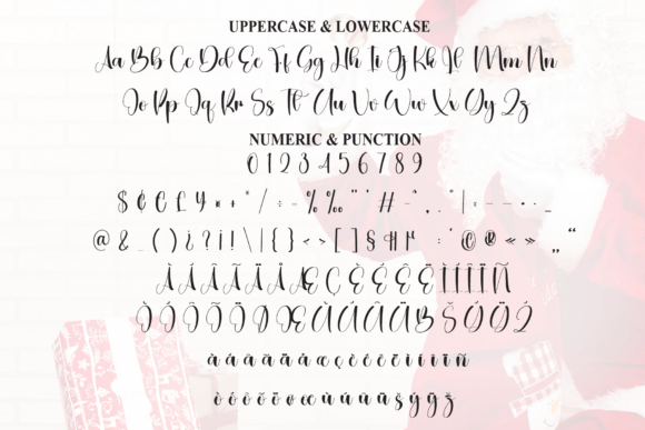 Santa Soutice Font PNG with transparent background - Preview 6