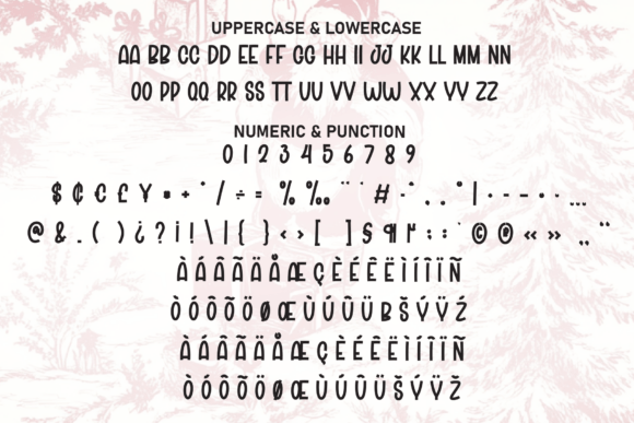 Santa Vintage Font PNG with transparent background - Preview 6