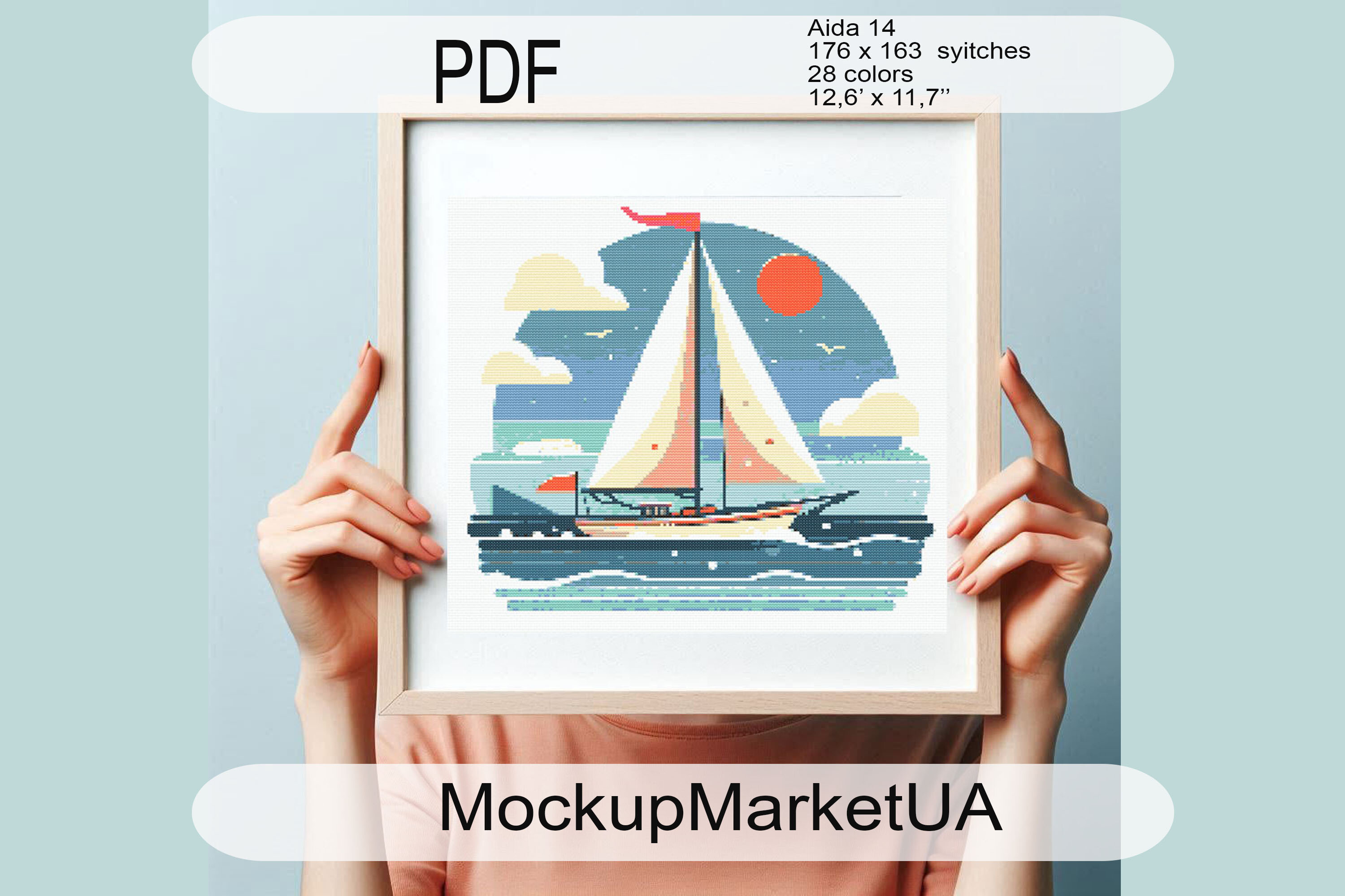 Sea Nature Boat Cross Stitch Patterns