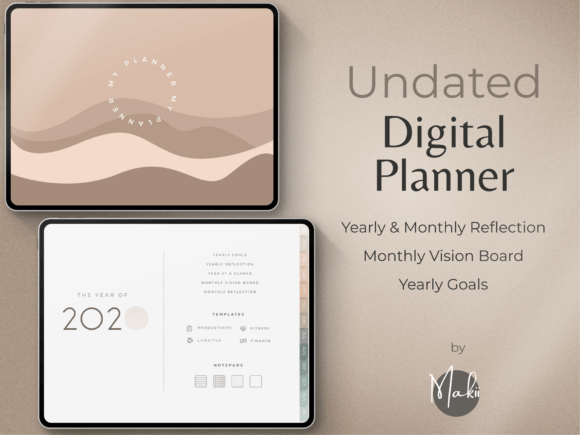 Digital Planner Stickers, GoodNotes Graphic by Makii · Creative Fabrica