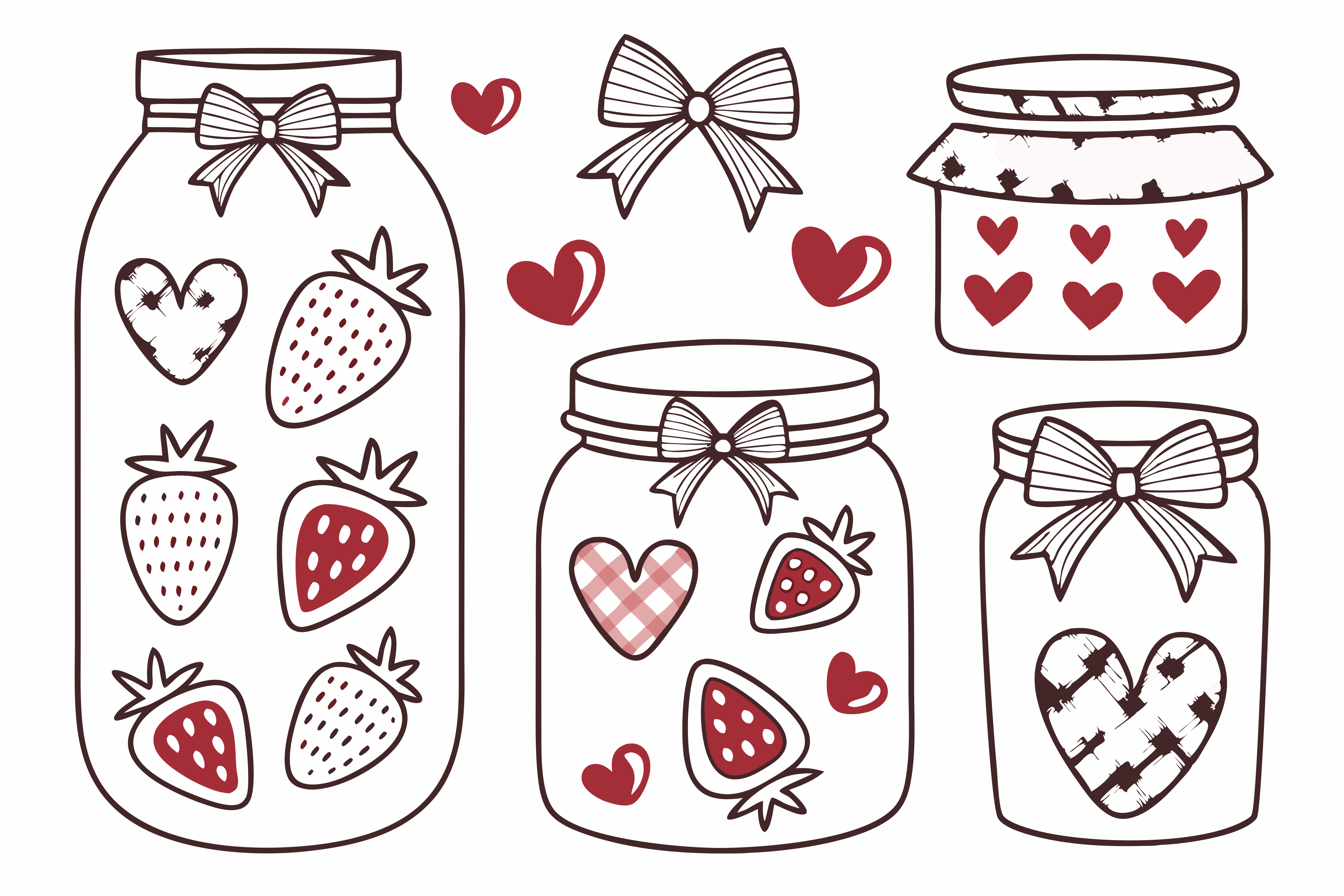 Valentine's Day Glass Can SVG Graphic by Design Store · Creative Fabrica
