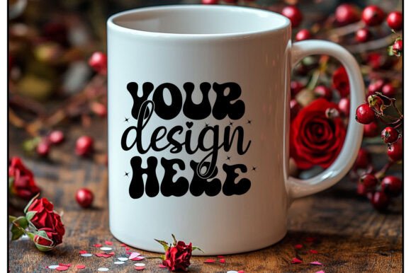 Valentines Day Love Mug Mockup Graphics