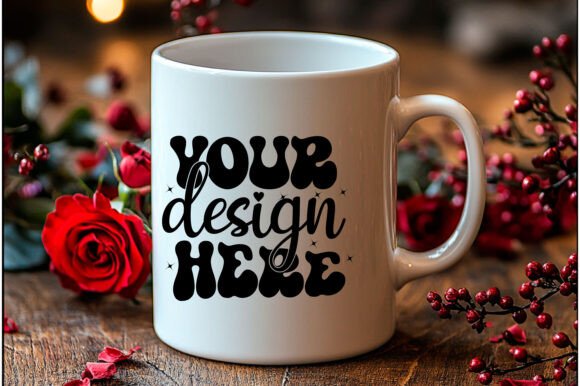 Valentines Day Love Mug Mockup Graphics
