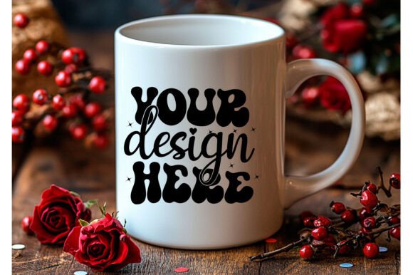 Valentines Day Love Mug Mockup Graphics