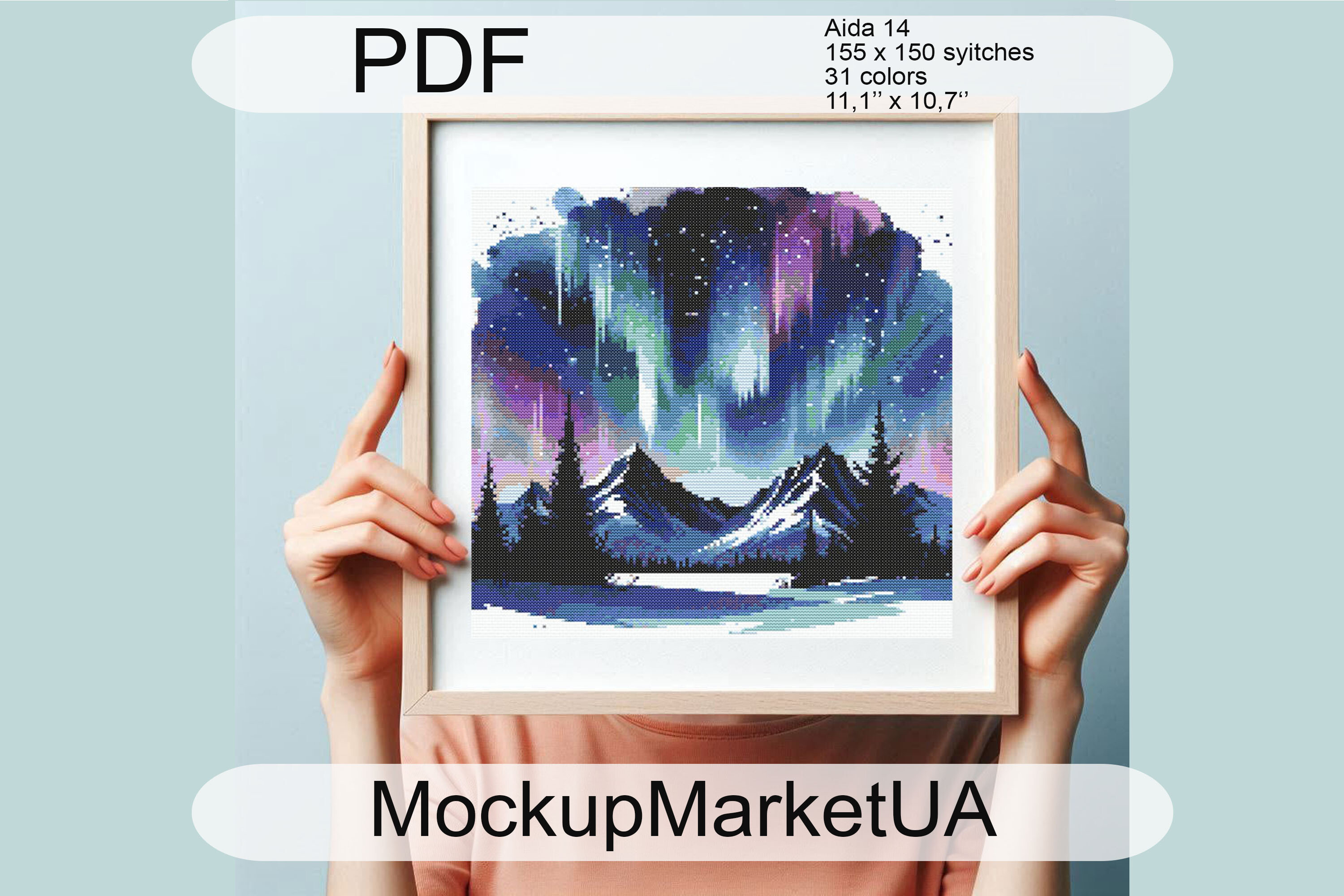 Winter Forest Cross Stitch Pattern PDF
